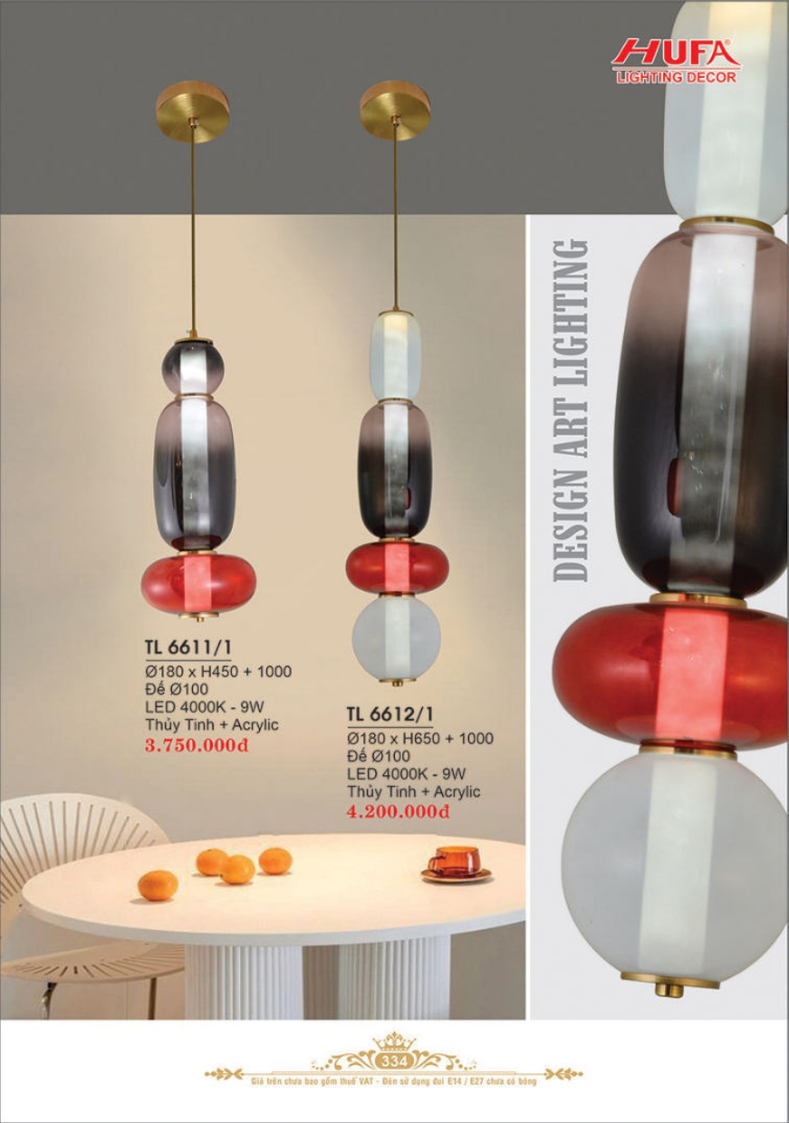 Bảng giá đèn trang trí HUFA